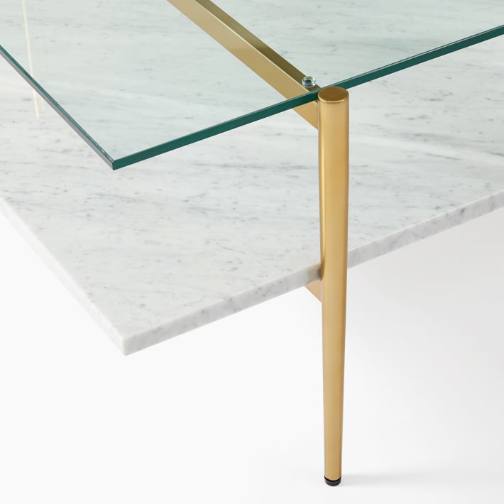 Mid-Century Art Display Marble Coffee Table | Modern Living Mid-Century Art Display Marble Coffee Table | Modern Living