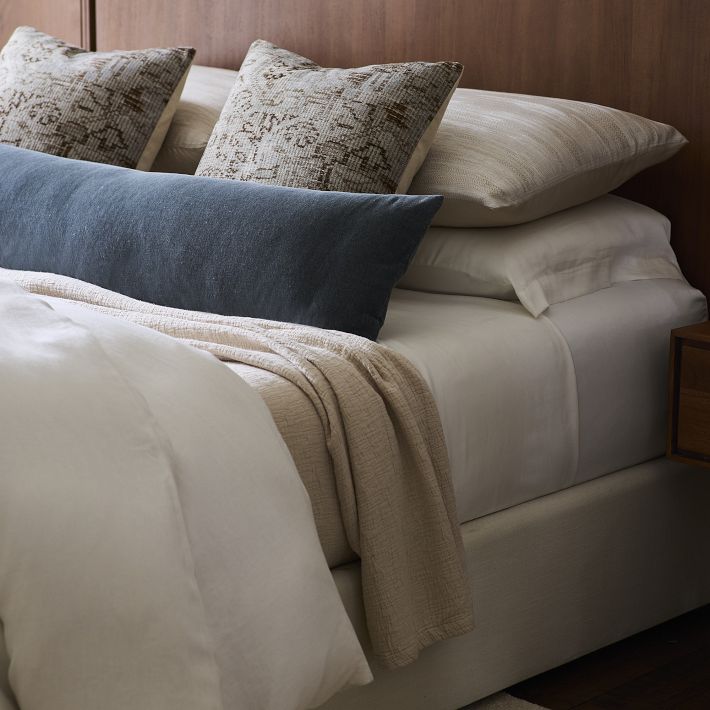 【WOOHWA】SILKY TENCEL SK Silky TENCEL Sheet Set & Pillowcases | West Elm
