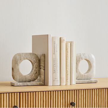 Bellport Link Marble Bookends
