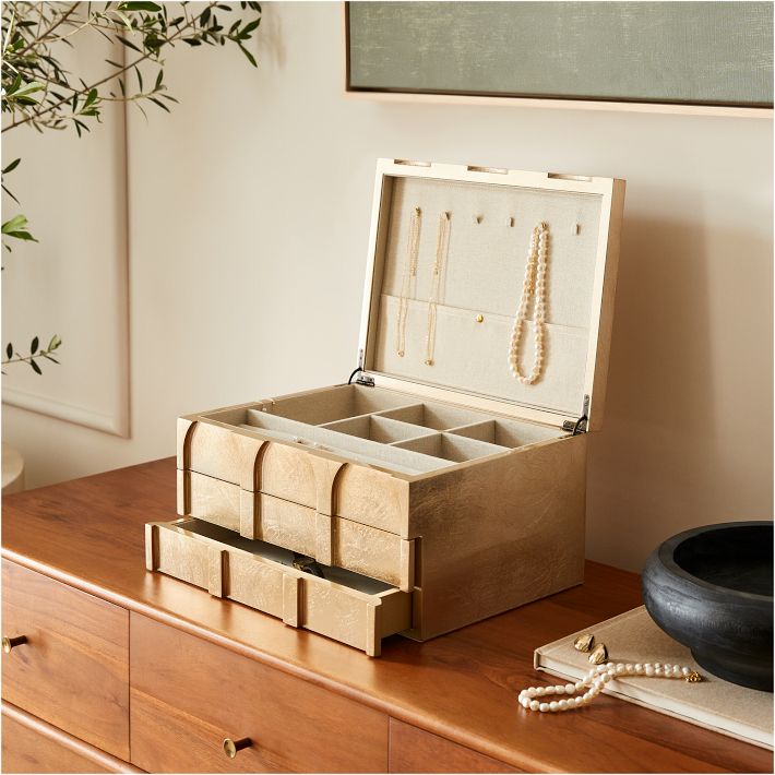 [west elm] モダンでエレガント ジュエリーボックス (キューブ) Modern Shaped Jewelry Boxes | West Elm