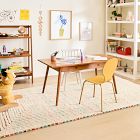 Kids Concentric Rainbows Performance Rug