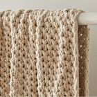 Chunky Cotton Knit Throw