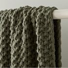Chunky Cotton Knit Throw