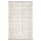 Kids Concentric Rainbows Performance Rug
