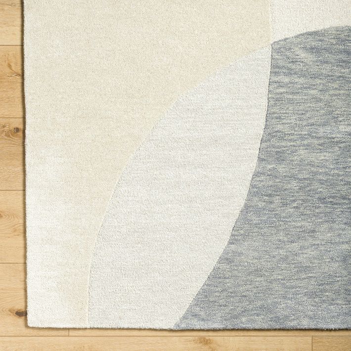 Modern Circles Tufted Wool Rug Swatch