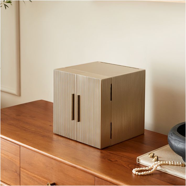 Modern Fluted Jewelry Boxes
