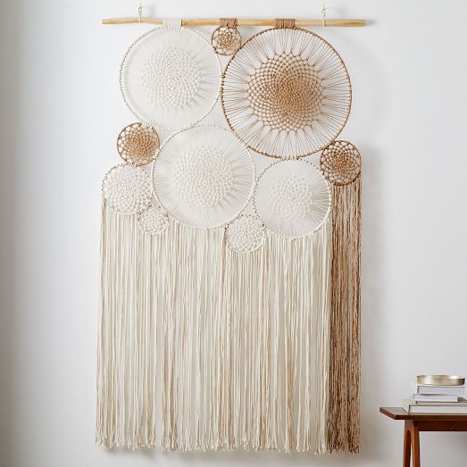 West Elm マクラメ ウォールアート インテリア雑貨 手織りのタペストリー Handwoven Macrame Tapestry | West Elm