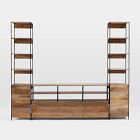 Industrial Modular Large Media Set With Open &amp; Closed Storage (101&quot;)