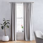 Oversized Adjustable Curtain Rod w/ Cylinder Finials - Polished Nickel