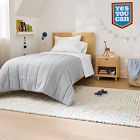 Kids Concentric Rainbows Performance Rug