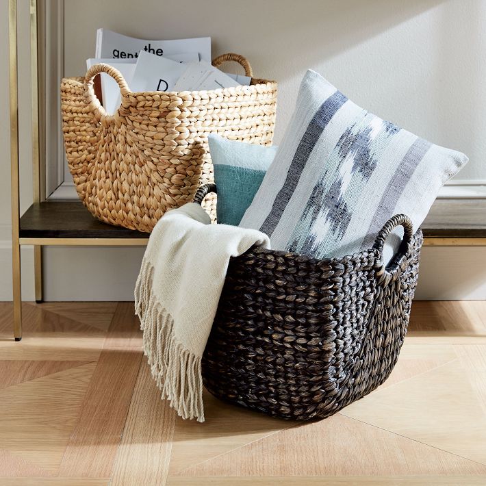 Curved Seagrass Handle Baskets