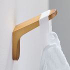 Mid-Century Contour Bathroom Hardware - Antique Brass