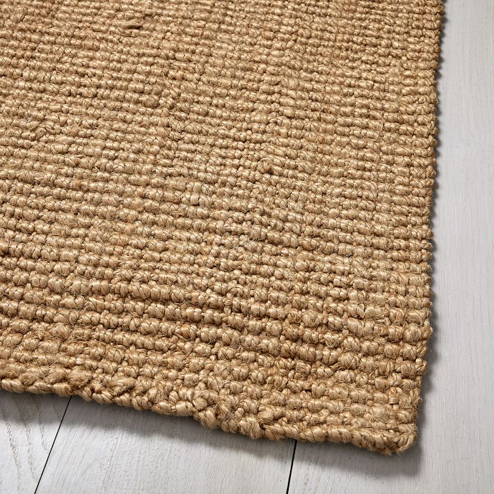 west elm 大判ラグ Mini Pebble Wool Jute Rug | West Elm