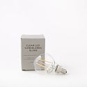 Clear LED Candelabra Bulb, Globe 2W