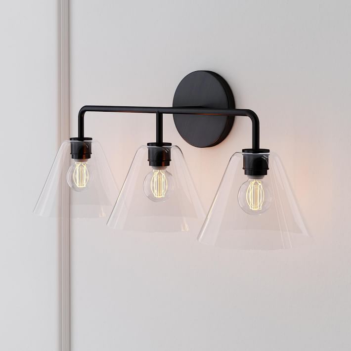 Sculptural 3-Light Cone Sconce