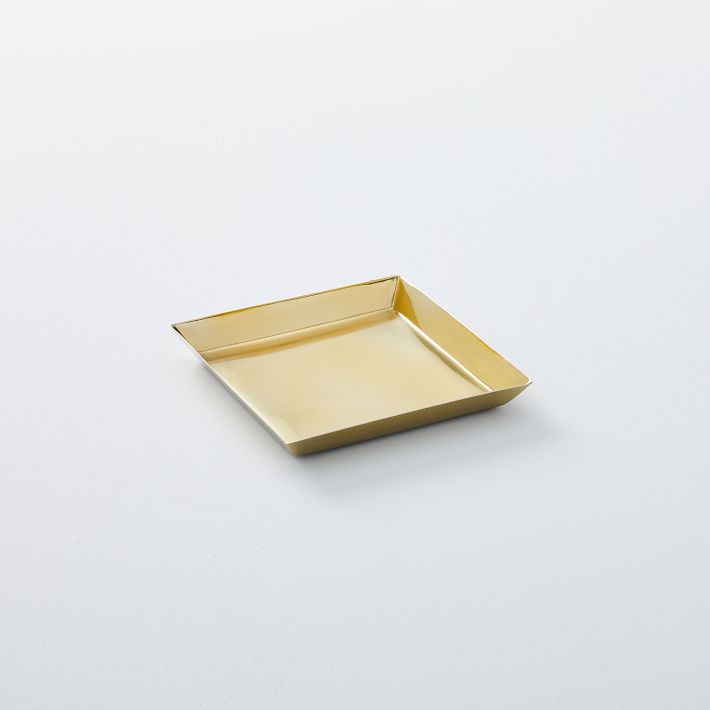 Foundations Polished Brass Metal Trays