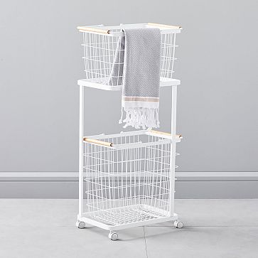 Yamazaki Tosca Laundry Basket & Wagon