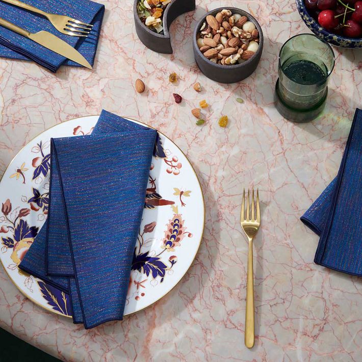 Atelier Saucier Sapphire Linen Napkin Set