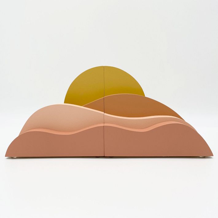 Maple Shade Kids Desert Sunrise Landscape Bookends