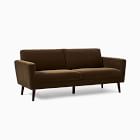 Open Box: Oliver 72&quot; Sofa, Performance Modern Chenille, Juniper, Light Walnut