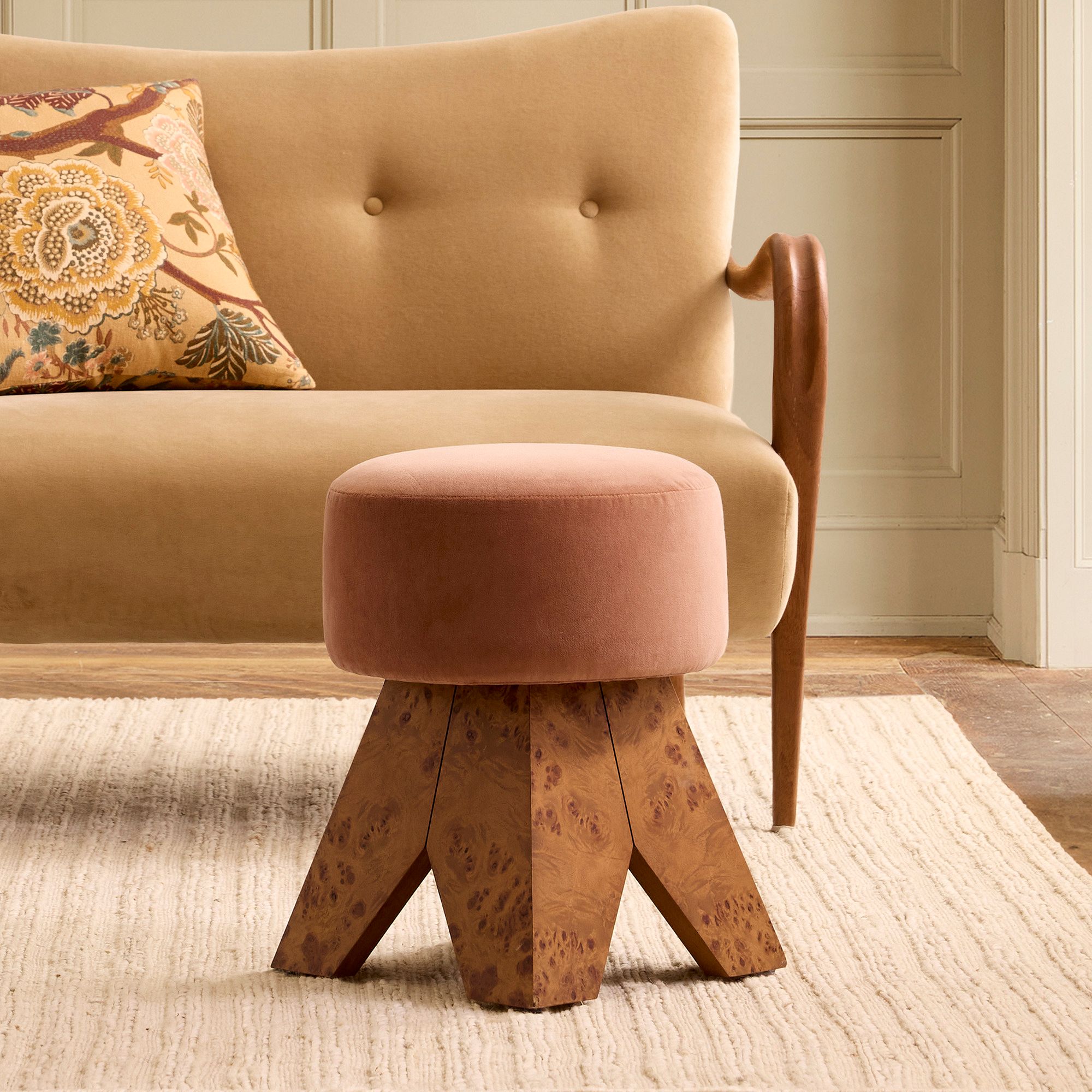 Pierce & Ward Swivel Vanity Stool | Stylish Seating