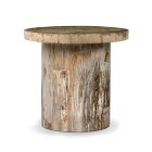 Dravo Petrified Wood Side Table (24&quot;)