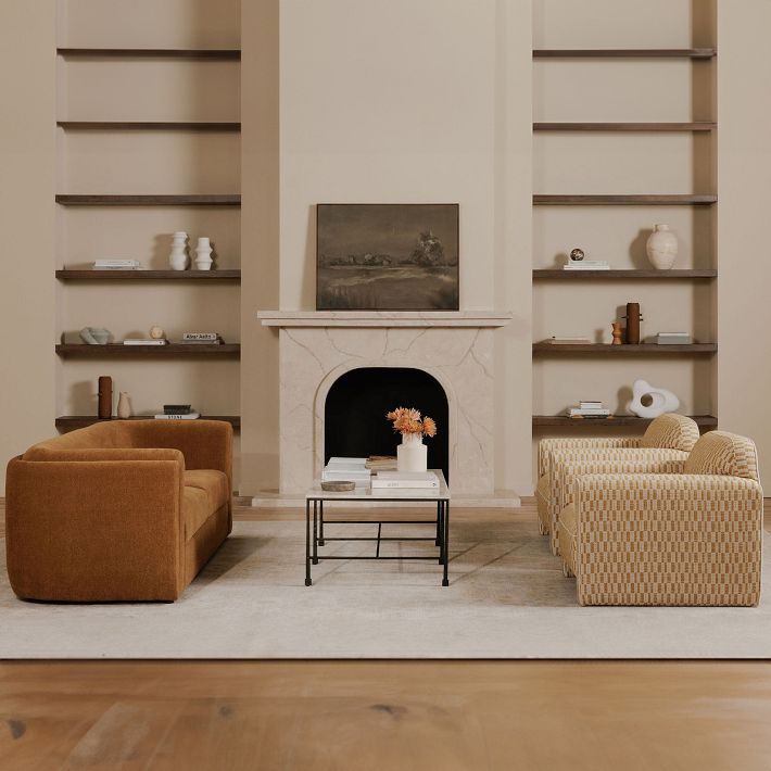 Leilani Botticino Marble Coffee Table (53&quot;)
