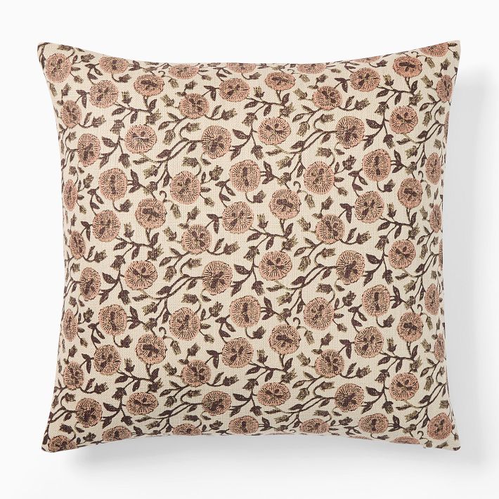 Laney Floral Pillow Cover - Peony