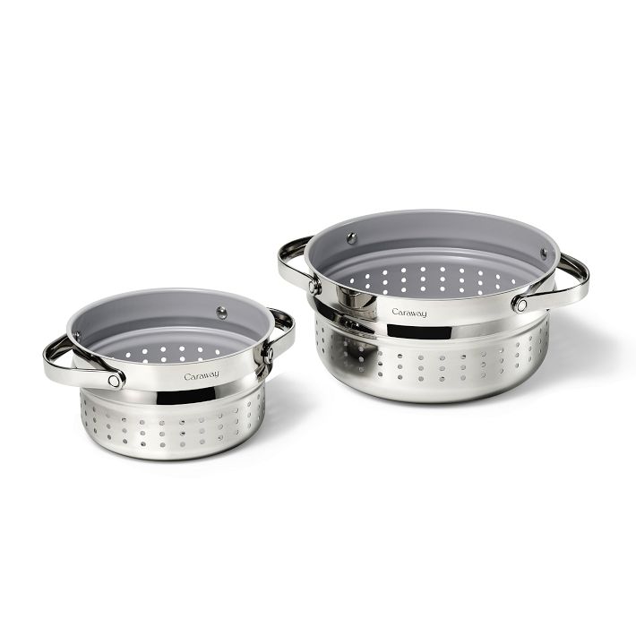 Caraway Stainless Steel Steamer Duo