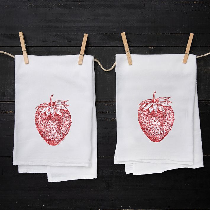 Counter Couture Strawberry Tea Towels (Set of 2)