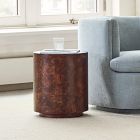 Volume Round Side Table (16.5&quot;) - Burl