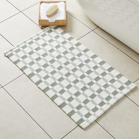 Square Ribbed Bath Mat | West Elm