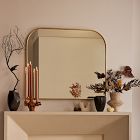 Streamline Metal Wide Arch Mantel Mirror