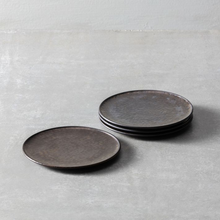 Nivo Metallic Salad Plates (Set of 6)