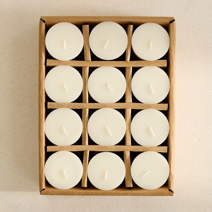 Signature Wax Votive Candles (Set of 12) - Ivory