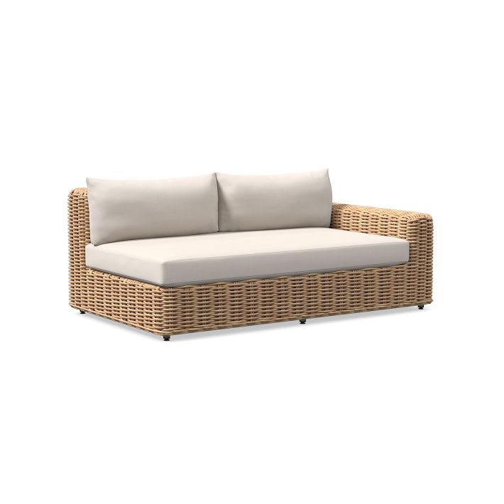Westport Outdoor Outdoor Sectional Right Arm Sofa Cushion Cover, Sunbrella®
 Canvas, Natural