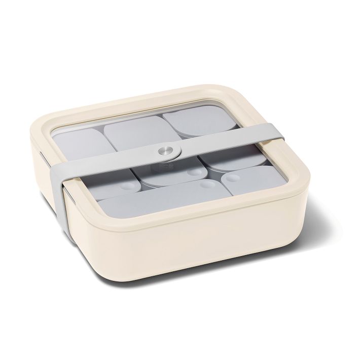 Caraway 10-Cup Square Glass Food Container w/ Lid
