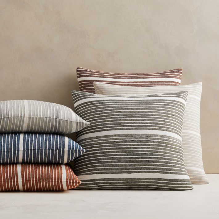 Silk Mini Stripe Pillow Cover