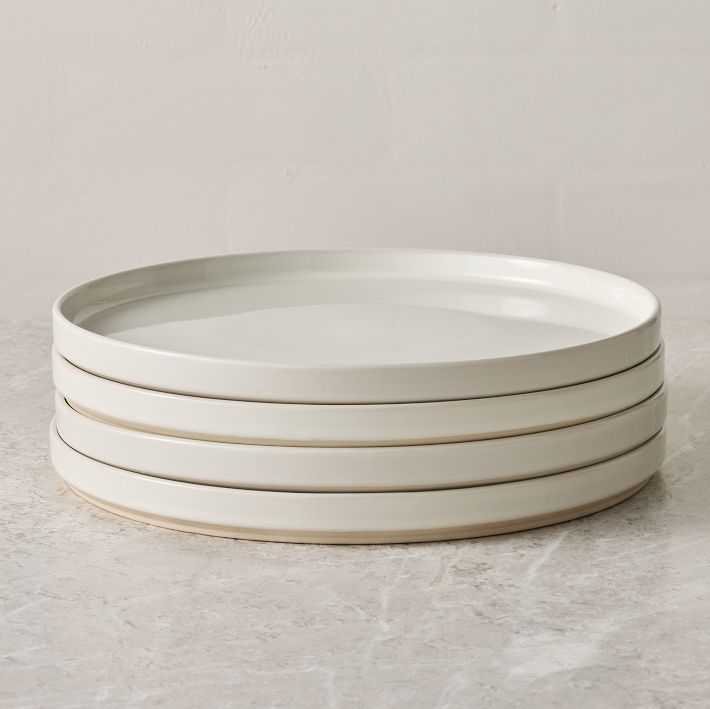 Straight-Sided Stoneware Dinner Plate - Set of 8