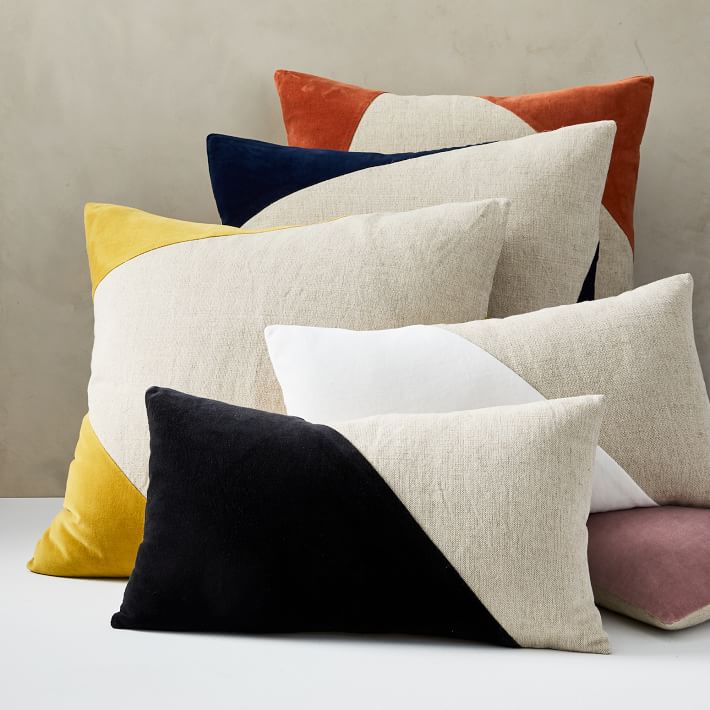 Cotton Velvet West Elm Linen Pillow Cases Textured Linen Pillow Cover