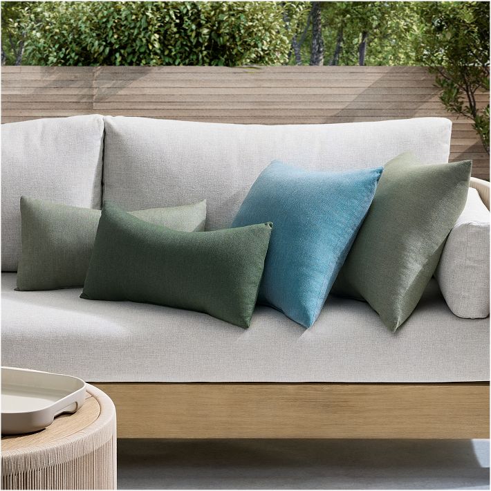 Sunbrella&#174; Solid Indoor/Outdoor Cast Pillow