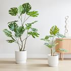 Faux Potted Monstera Plant