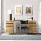 Industrial Modular Desk w/ 2 File Cabinets (64&quot;)
