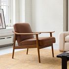 Mid-Century Leather Show Wood Chair