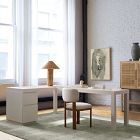 Parsons L-Shaped Desk &amp; File Cabinet Set