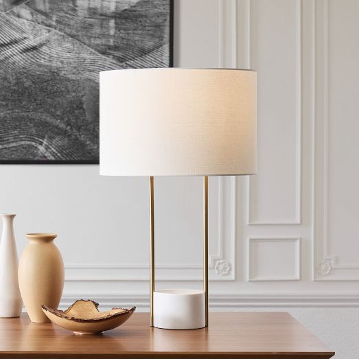 【おしゃれ】WEST ELM Acrylic Column USB Table ランプ Acrylic Column USB Table Lamp | Modern Lighting | West Elm