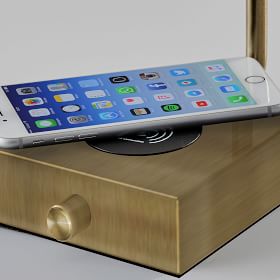 【おしゃれ】WEST ELM Wireless Charging & USB ランプ Modern Deco LED Wireless Charging & USB Task Lamp | Modern