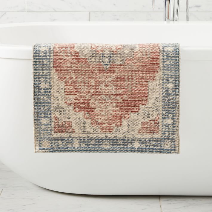 Heirloom Bath Mat - Marina Blue 20"x34"