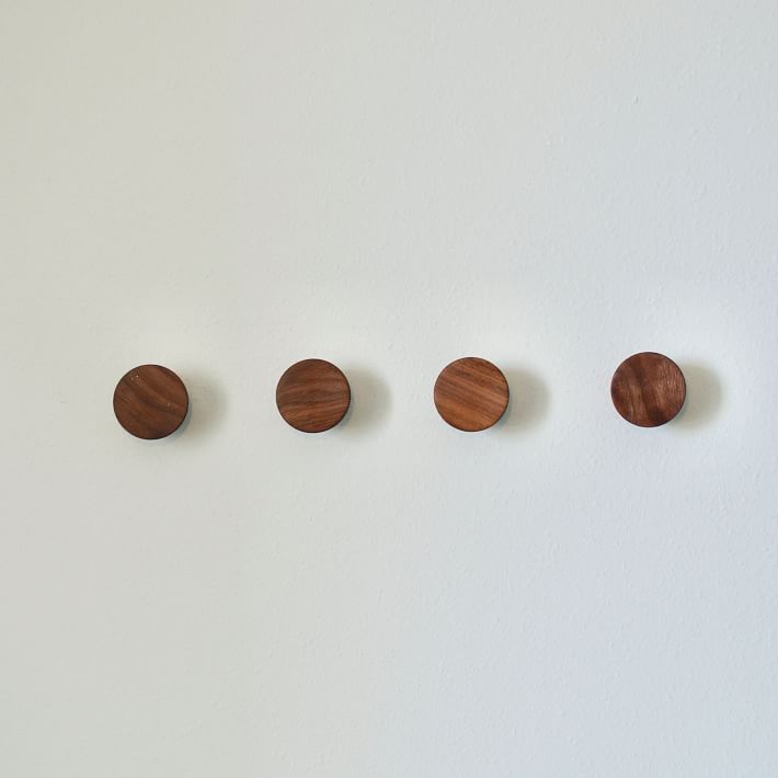 Kids Modern Home by Bellver Wooden Round Wall Hooks - Set of 4