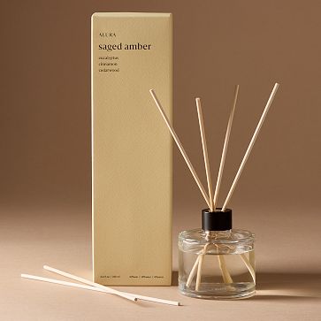 Alura Glass Diffuser, Saged Amber
